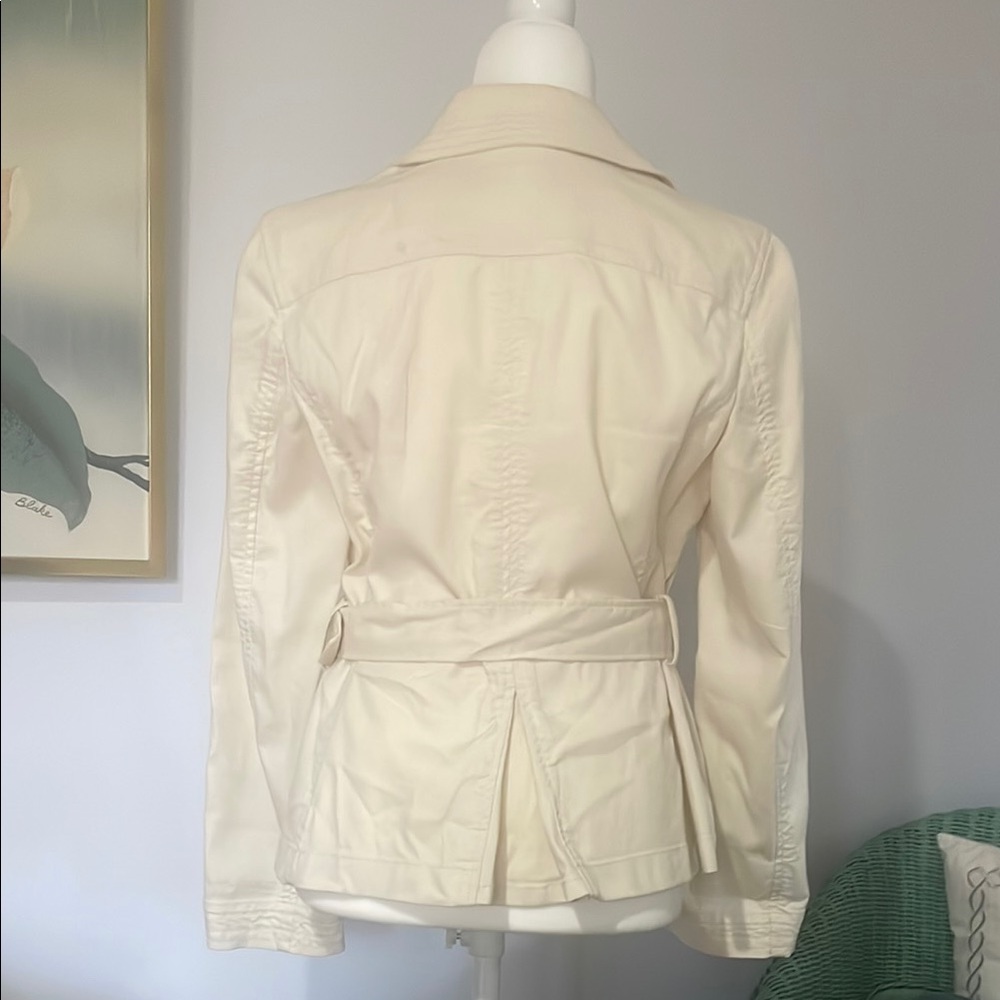 Talbots Cream Belted Jacket - Picture 2 of 3